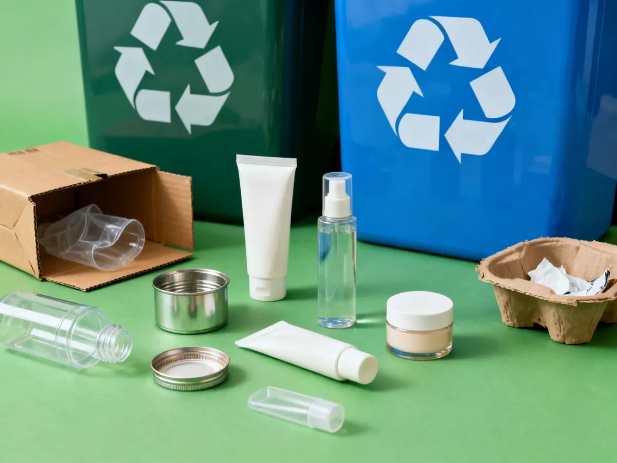 Segregowanie elementów opakowań kosmetycznych do recyklingu